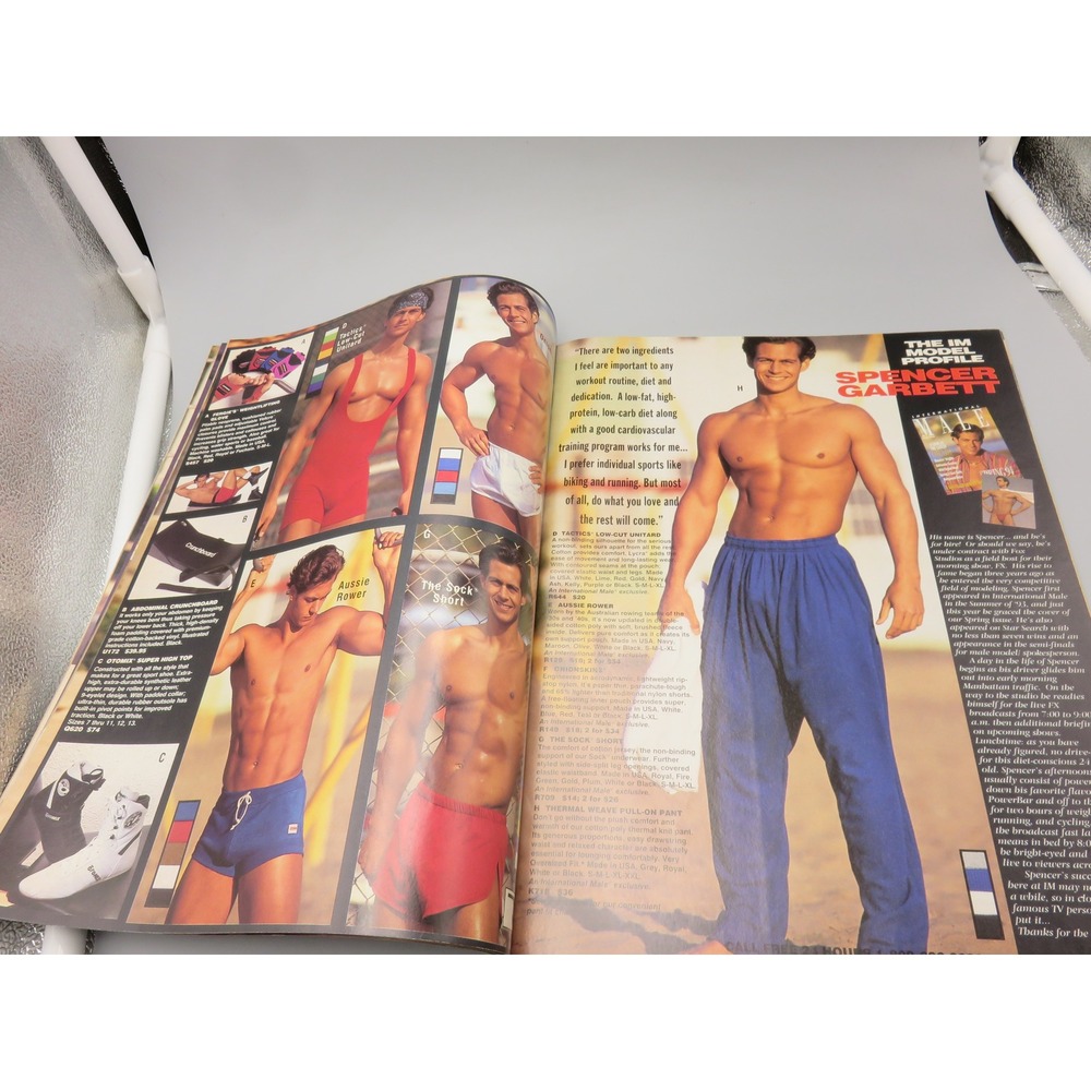 Vtg 1994 International Male Magazine Catalog Fall Spencer Garbett Beefcake Undie - Picture 6 of 12